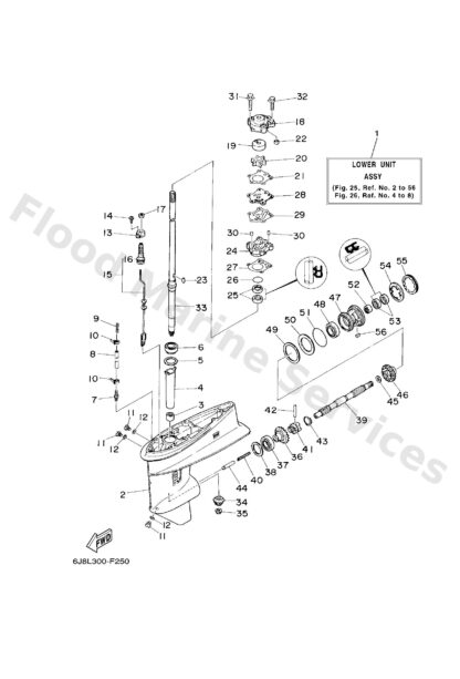 Genuine Yamaha 6J8455600000 - Gear - Supplied by Flood Marine