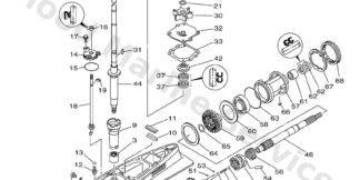 Genuine Yamaha 6J94530107CE - Casing, lower - Supplied by Flood Marine