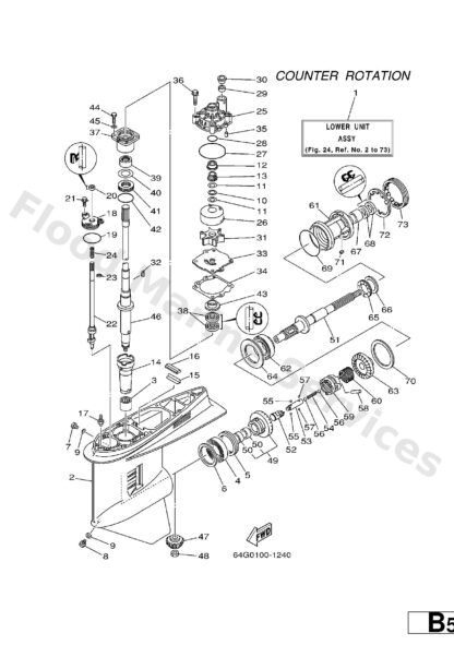 Genuine Yamaha 6K1455702000 - Gear - Supplied by Flood Marine