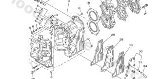 Genuine Yamaha 6L2151001000 - Crankcase assy - Supplied by Flood Marine