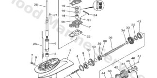 Genuine Yamaha 6L245311028D - Casing, lower - Supplied by Flood Marine