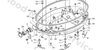 Genuine Yamaha 6LH4271000CE - Bottom cowling assy - Supplied by Flood Marine