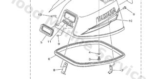 Genuine Yamaha 6N0G26772000 - Graphic front 8cv - Supplied by Flood Marine
