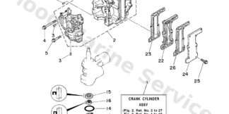Genuine Yamaha 6N0WE090011S - Crank cylinder assy - Supplied by Flood Marine