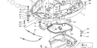 Genuine Yamaha 6N742711438D - Cowling, bottom - Supplied by Flood Marine