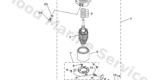 Genuine Yamaha 6N7818070000 - Gear assy, starting motor - Supplied by Flood Marine