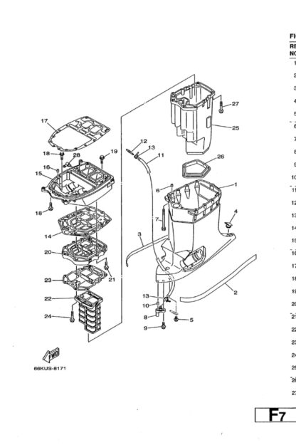 Genuine Yamaha 6N9427914000 - Mark 1 - Supplied by Flood Marine