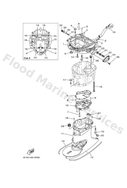 Genuine Yamaha 6N9427924100 - Mark 2 - Supplied by Flood Marine