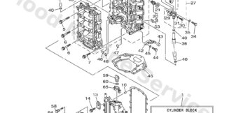 Genuine Yamaha 6P215411019S - Cover, crankcase 1 - Supplied by Flood Marine