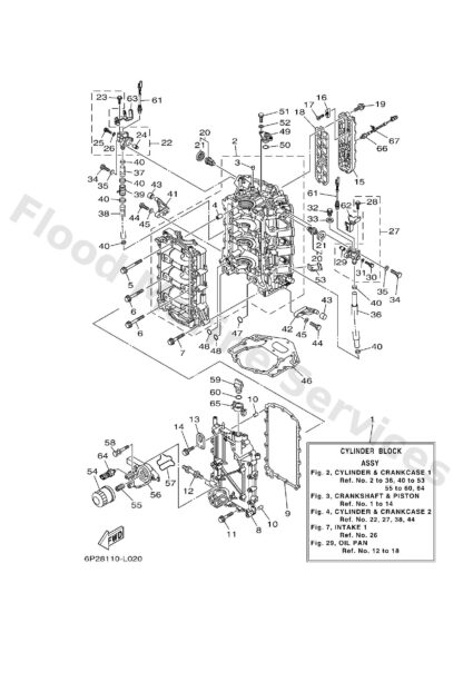 Genuine Yamaha 6P215411019S - Cover, crankcase 1 - Supplied by Flood Marine