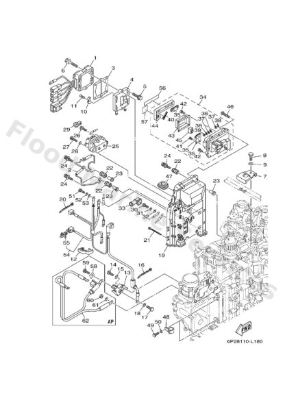 Genuine Yamaha 6P2819194000 - Graphic, regulator - Supplied by Flood Marine