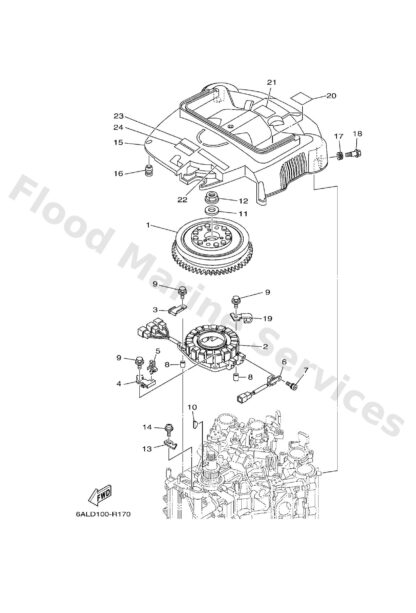 Genuine Yamaha 6P2819197000 - Graphic, regulator - Supplied by Flood Marine