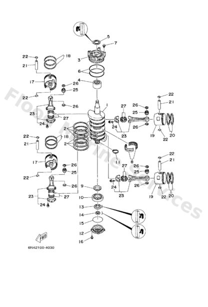 Genuine Yamaha 6R3115360000 - Gear, drive - Supplied by Flood Marine