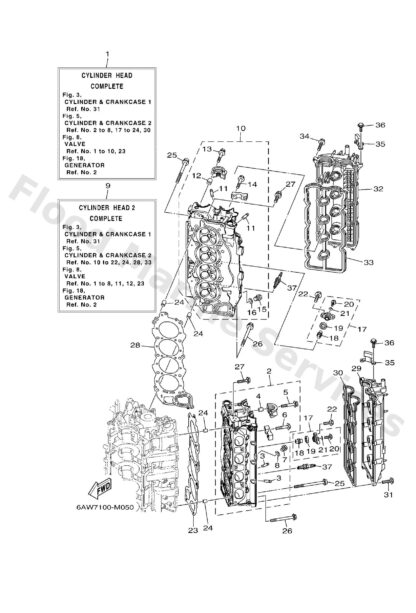 Genuine Yamaha 6S5111331000 - Guide, valve 1 - Supplied by Flood Marine