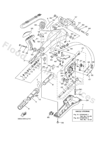 Genuine Yamaha 6X4477310000 - Gear, drive - Supplied by Flood Marine