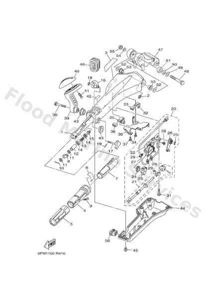 Genuine Yamaha 6X4477310100 - Gear, drive - Supplied by Flood Marine