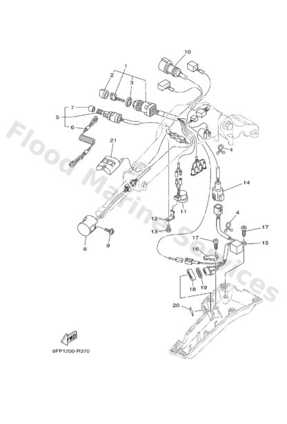 Genuine Yamaha 6X4854150000 - Mark, signal lamp - Supplied by Flood Marine