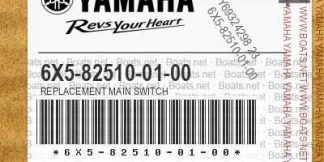 Genuine Yamaha 6X5825100100 - Main Switch Assy - Supplied by Flood Marine