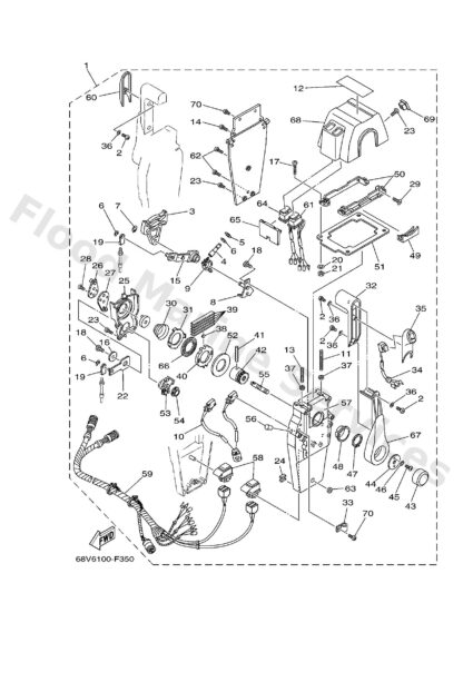 Genuine Yamaha 70448232P100 - Gear - Supplied by Flood Marine