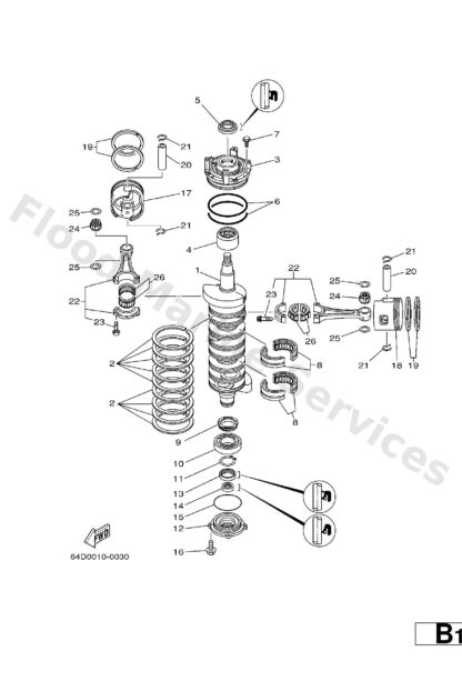 Genuine Yamaha 93310323V600 - Bearing - Supplied by Flood Marine