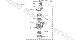 Genuine Yamaha 93310424W900 - Bearing, cylindrical(6l2) - Supplied by Flood Marine