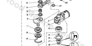 Genuine Yamaha 93310522W000 - Bearing, needle (6g0) - Supplied by Flood Marine