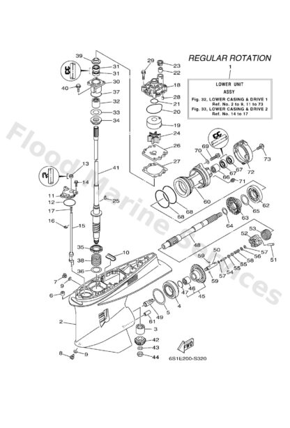 Genuine Yamaha 933413401900 - Bearing - Supplied by Flood Marine