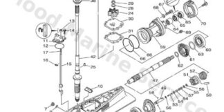 Genuine Yamaha 999990454200 - Lower unit assy - Supplied by Flood Marine
