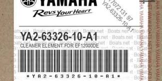 Genuine Yamaha YA26332610A1 - Cleaner Elemenet, Compl - Supplied by Flood Marine