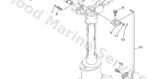 Genuine Yamaha 68DG41110000 - Handle, gear shift - Supplied by Flood Marine
