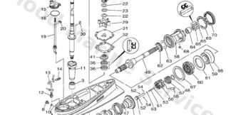 Genuine Yamaha 68W455701100 - Gear 2 (28t) - Supplied by Flood Marine