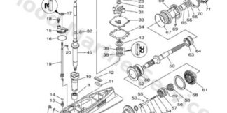 Genuine Yamaha 6DB45300158D - Lower unit assy - Supplied by Flood Marine