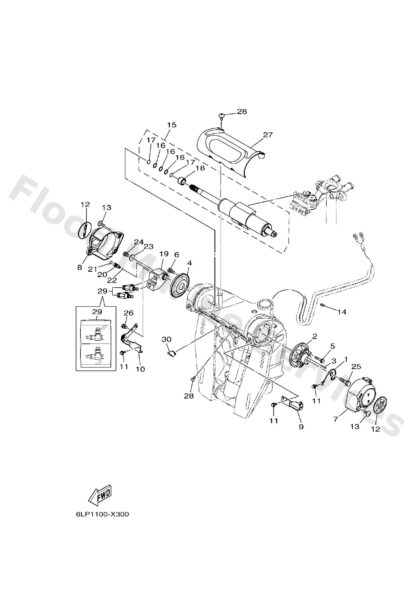 Genuine Yamaha 6LH224470000 - Needle, valve - Supplied by Flood Marine