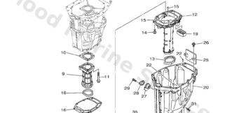 Genuine Yamaha 6LH45111008D - Casing, upper - Supplied by Flood Marine