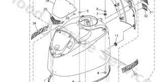 Genuine Yamaha 6ML4261A00CE - Top cowling w/o graphics - Supplied by Flood Marine
