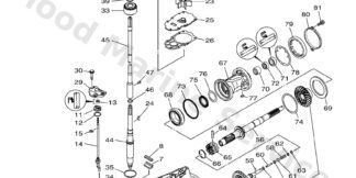 Genuine Yamaha 6MM45300008D - Lower unit assy - Supplied by Flood Marine