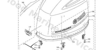 Genuine Yamaha 63P42610728D - Top cowling assy - Supplied by Flood Marine