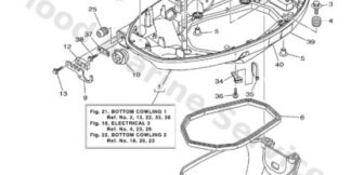 Genuine Yamaha 6CJ42710038D - Bottom cowling assy - Supplied by Flood Marine