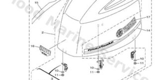 Genuine Yamaha 6DA42610038D - Top cowling assy - Supplied by Flood Marine