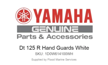 Dt 125 R Hand Guards White - Genuine Yamaha Product available at Flood Marine