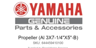 Propeller (Al 3X7-1/4"X5"-B) - Genuine Yamaha Product available at Flood Marine