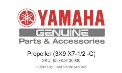Propeller (3X9 X7-1/2 -C) - Genuine Yamaha Product available at Flood Marine