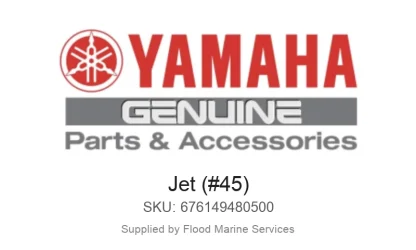 Jet (#45) - Genuine Yamaha Product available at Flood Marine
