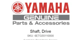 Shaft, Drive - Genuine Yamaha Product available at Flood Marine