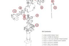 Genuine Yamaha - 6GEW00010000 - Power Head Gasket Kit