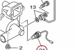 Genuine Yamaha - 6TA825600000 - Thermo Switch Assy