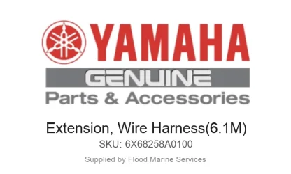 Extension, Wire Harness(6.1M) - Genuine Yamaha Product available at Flood Marine