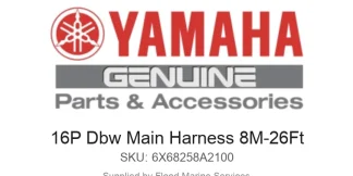 16P Dbw Main Harness 8M-26Ft - Genuine Yamaha Product available at Flood Marine