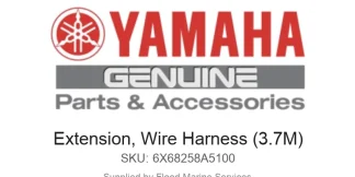 Extension, Wire Harness (3.7M) - Genuine Yamaha Product available at Flood Marine