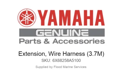 Extension, Wire Harness (3.7M) - Genuine Yamaha Product available at Flood Marine